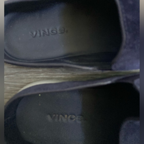 Vince Women's Navy Suede Mules - Picture 5 of 5